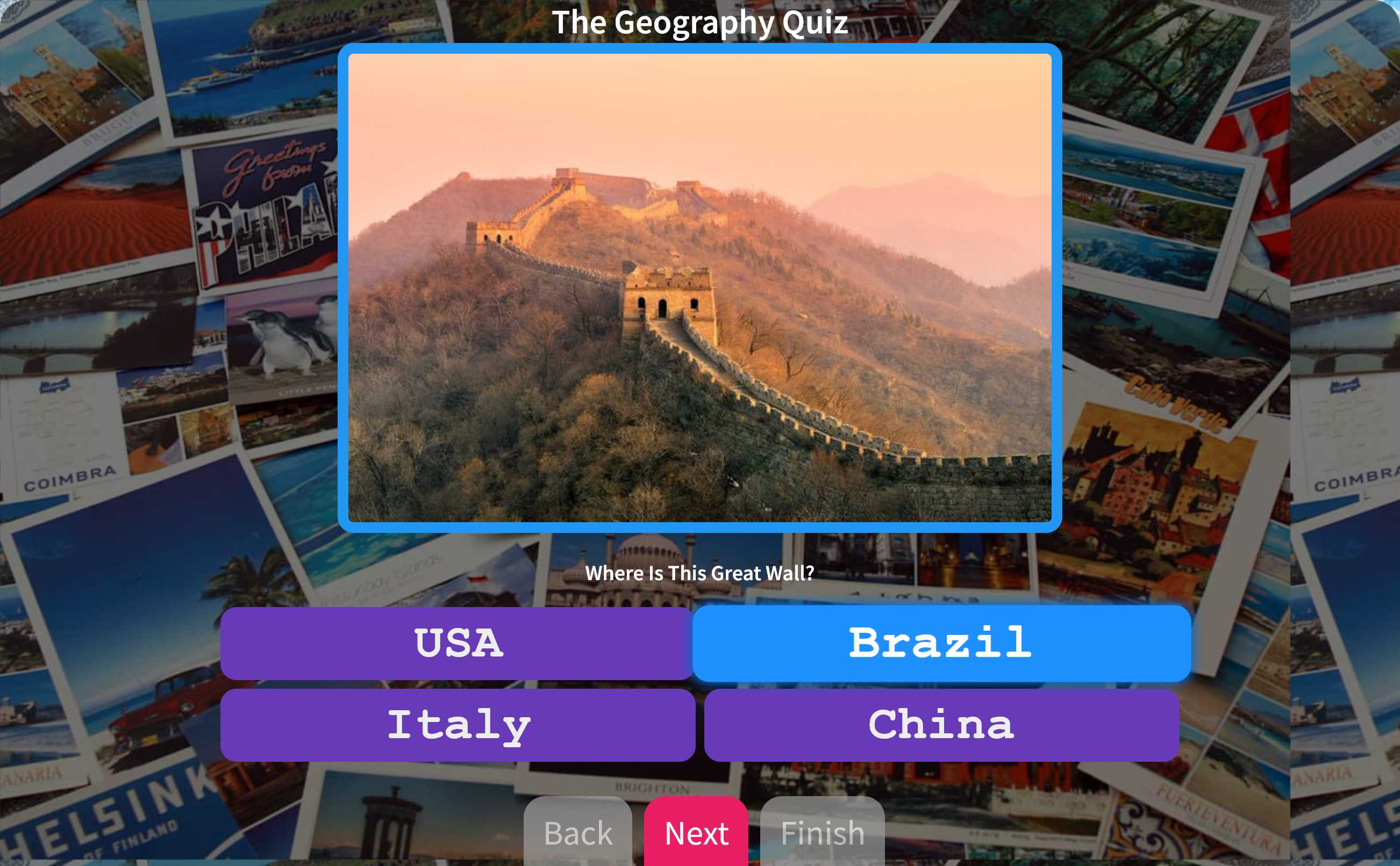 The Geography Quiz